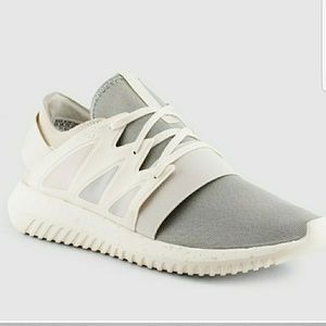 White/grey tubular nikes